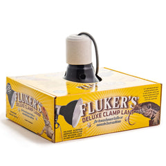 Fluker's Repta-Clamp Lamp aluminum dome provides sturdy terrarium lighting