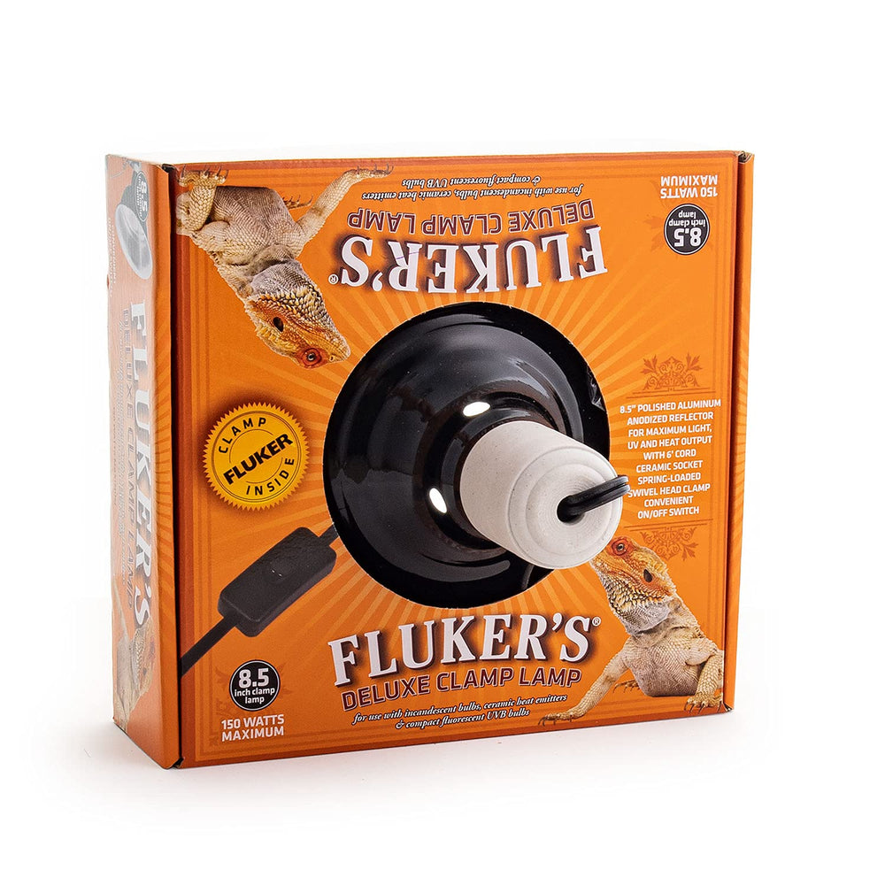 Fluker's Repta-Clamp Lamp ceramic socket supports flexible heat sources