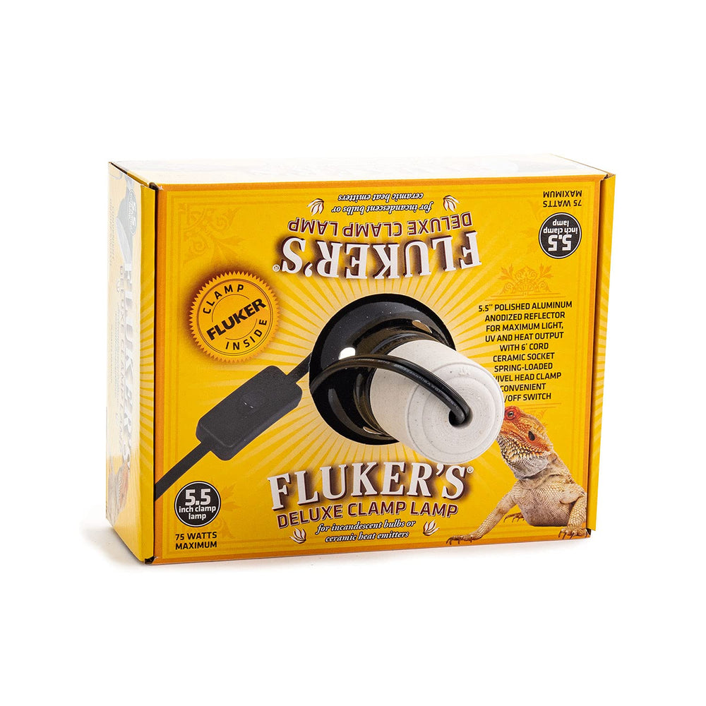 Fluker's Repta-Clamp Lamp ceramic socket supports multiple bulb types