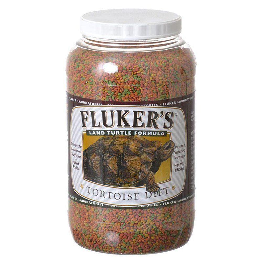 Fluker's Tortoise Diet small floating pellets for easy juvenile feeding.