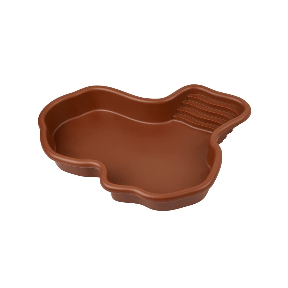 Flushbay reptile bathing bowl with ramp for safe soaking.