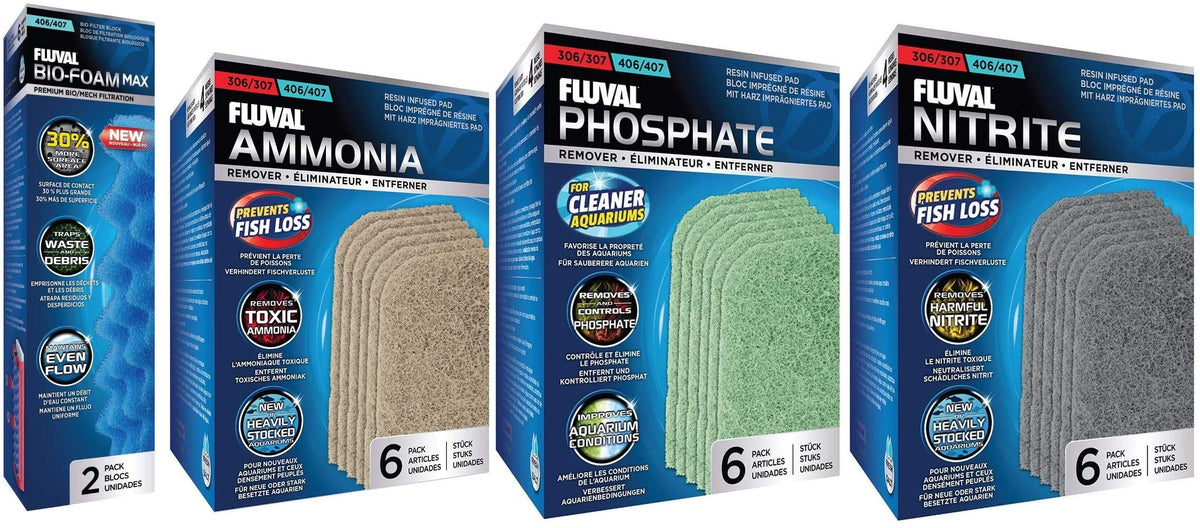 Fluval 407 bundle media collection supports reliable filtration and easier aquarium maintenance.