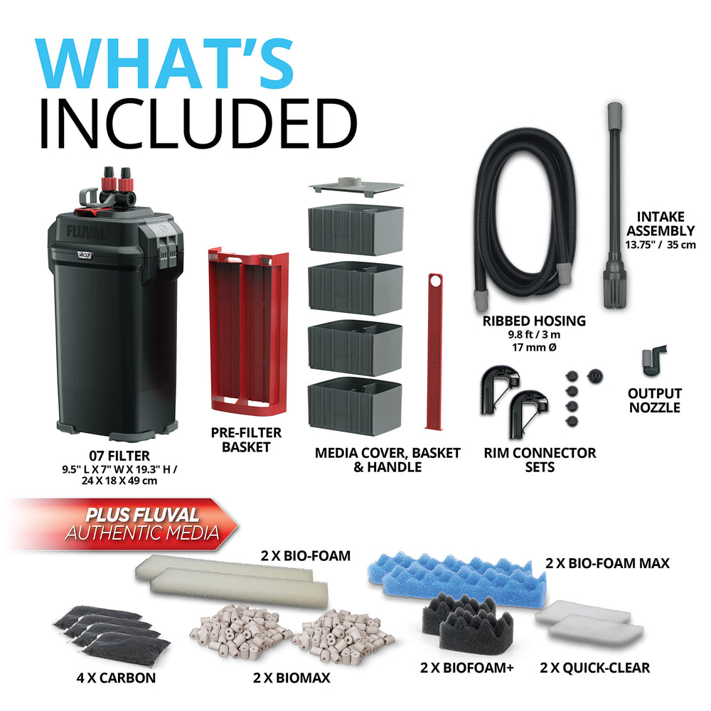 Fluval 407 manufactured in Europe showcases premium engineering.