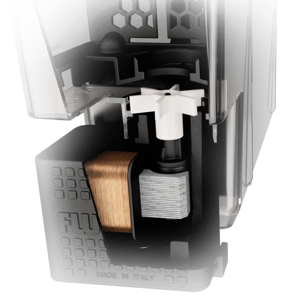Fluval AC110 filter installation guide image illustrating simple setup steps.