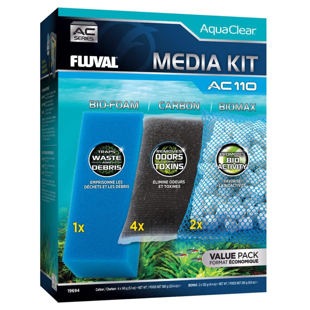 Fluval AC110 Bio-Foam media trapping debris for clearer water