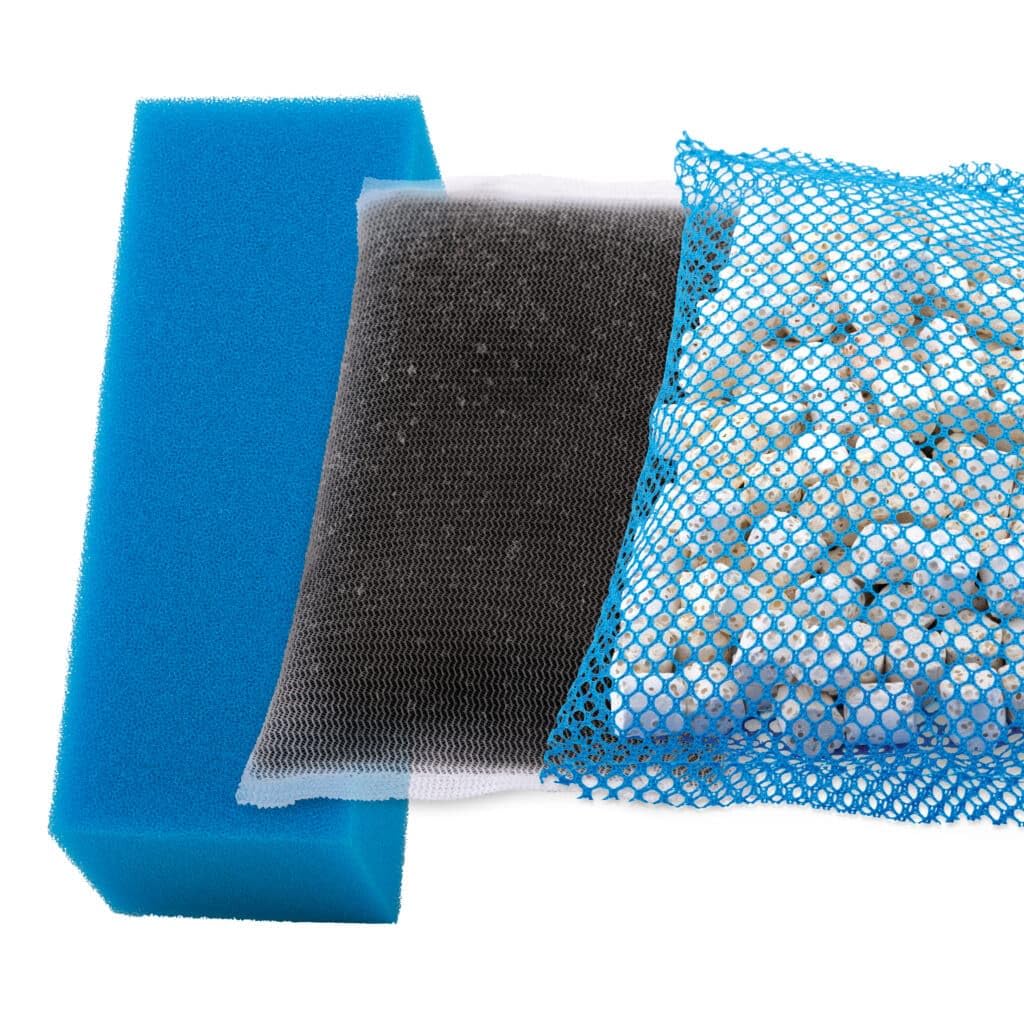 Fluval BIOMAX media enabling beneficial bacteria growth for balanced filtration