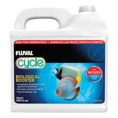 Fluval Biological Enhancer bottle pour shows readiness to welcome new fish