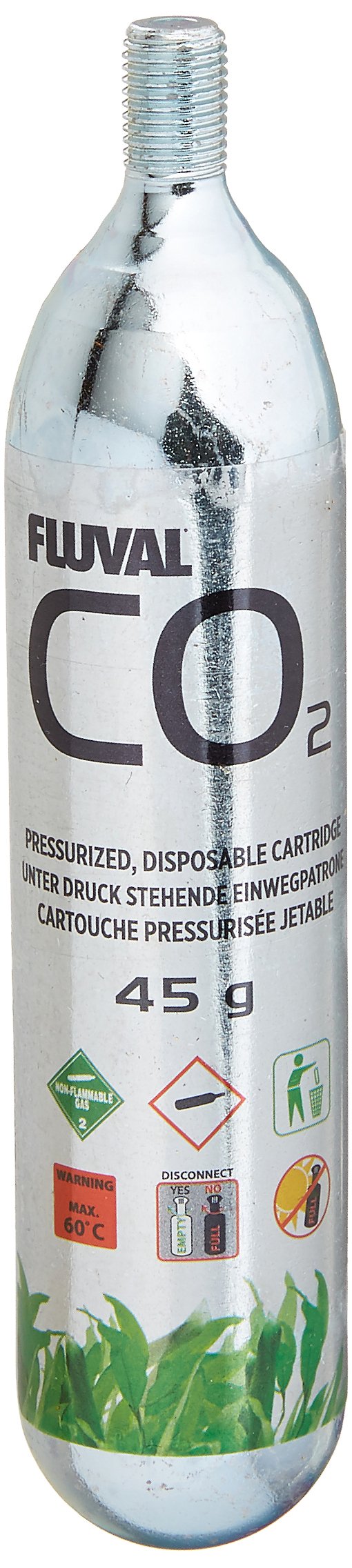 Fluval CO2 disposable cartridge 3-pack front view for easy tank replacement