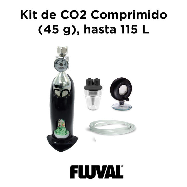Three-pack packaging shown for Fluval 45 g CO2 kit compatibility