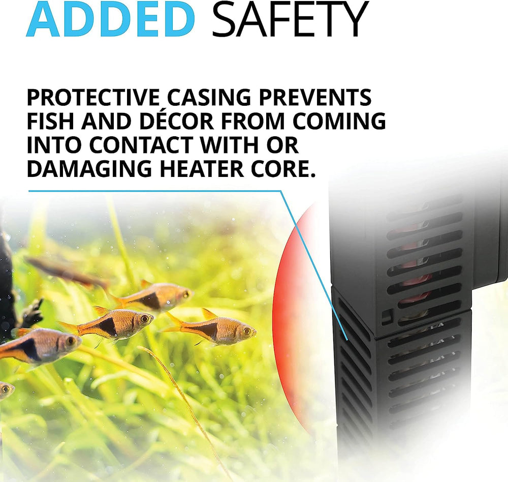 Fluval E 100W integrated fish guard for added protection.