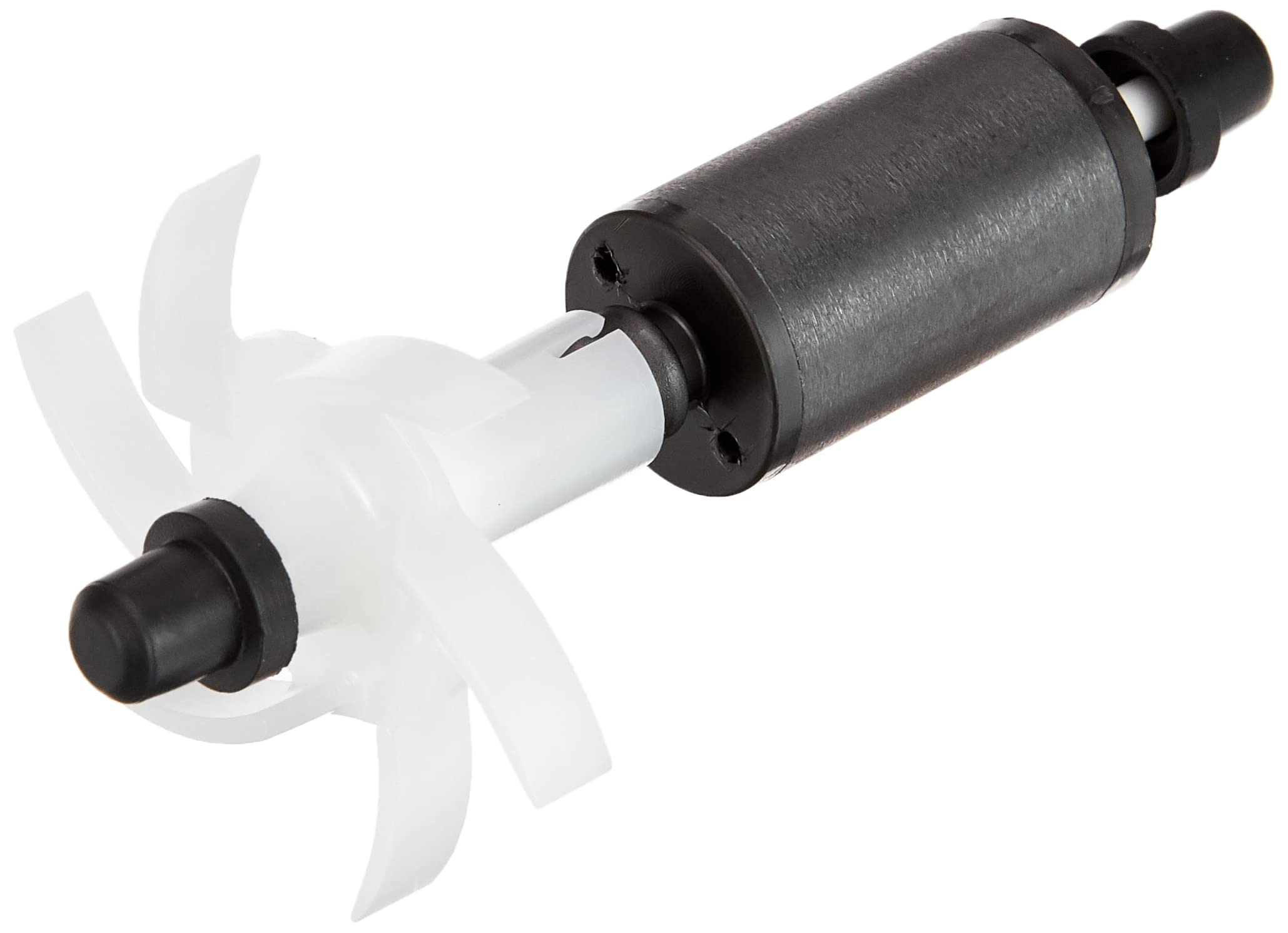 Fluval FX4 magnetic impeller assembly in black with close-up view for easy maintenance.