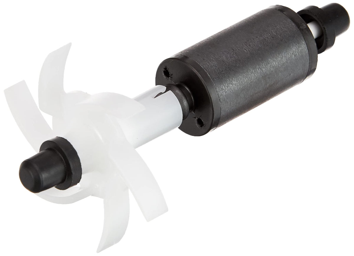 Fluval FX4 magnetic impeller assembly in black with close-up view for easy maintenance.