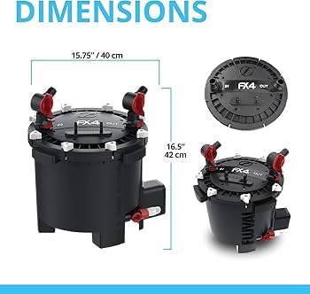 Fluval FX4 Smart Pump technology monitors flow for consistent performance.