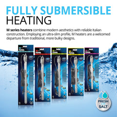 Fluval M 50W thermostat control shown for precise tank temperature