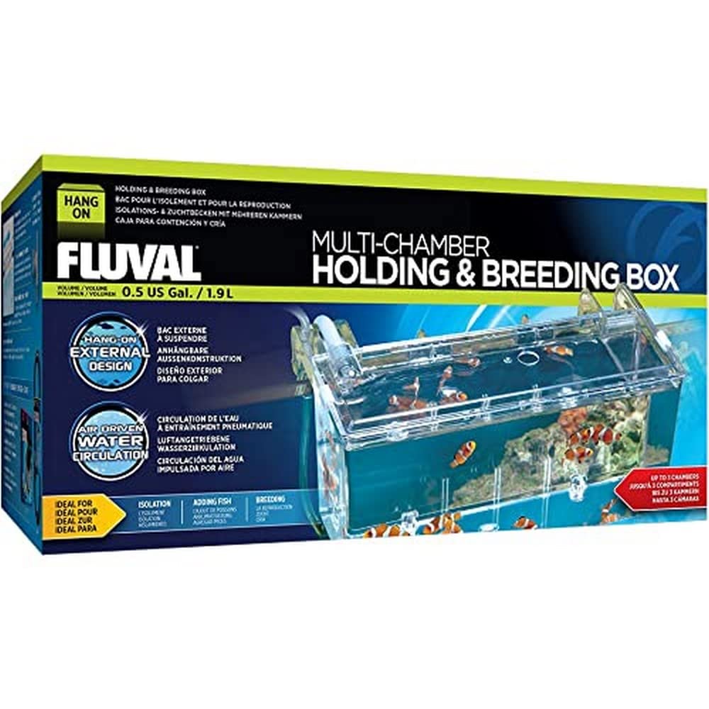 Fluval Multi-Chamber Box with three compartments for safe fry protection.