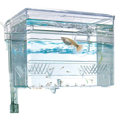 Fluval box hanging outside the aquarium saves main tank space