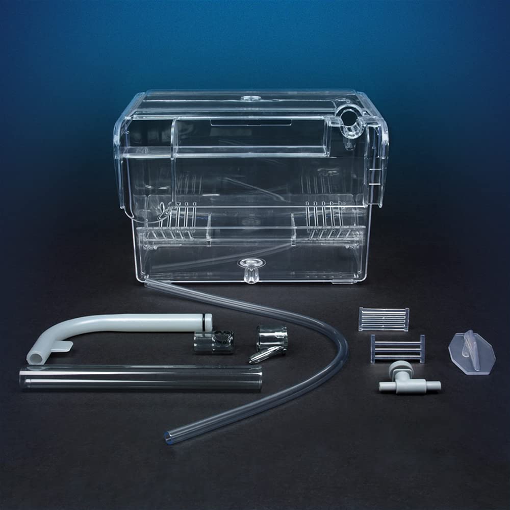 Fluval box interior compartment for fry maturation away from main tank
