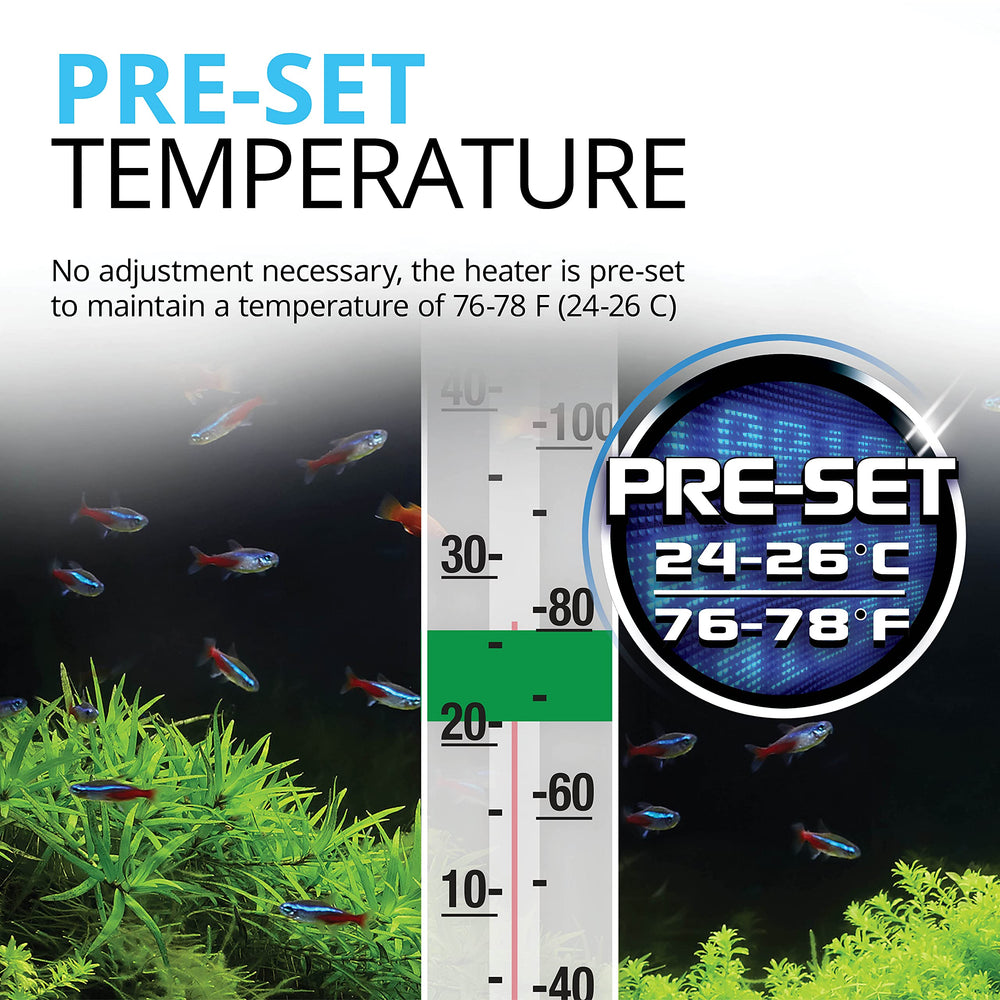 Fluval P50 LED indicator shows when heating for easy monitoring.