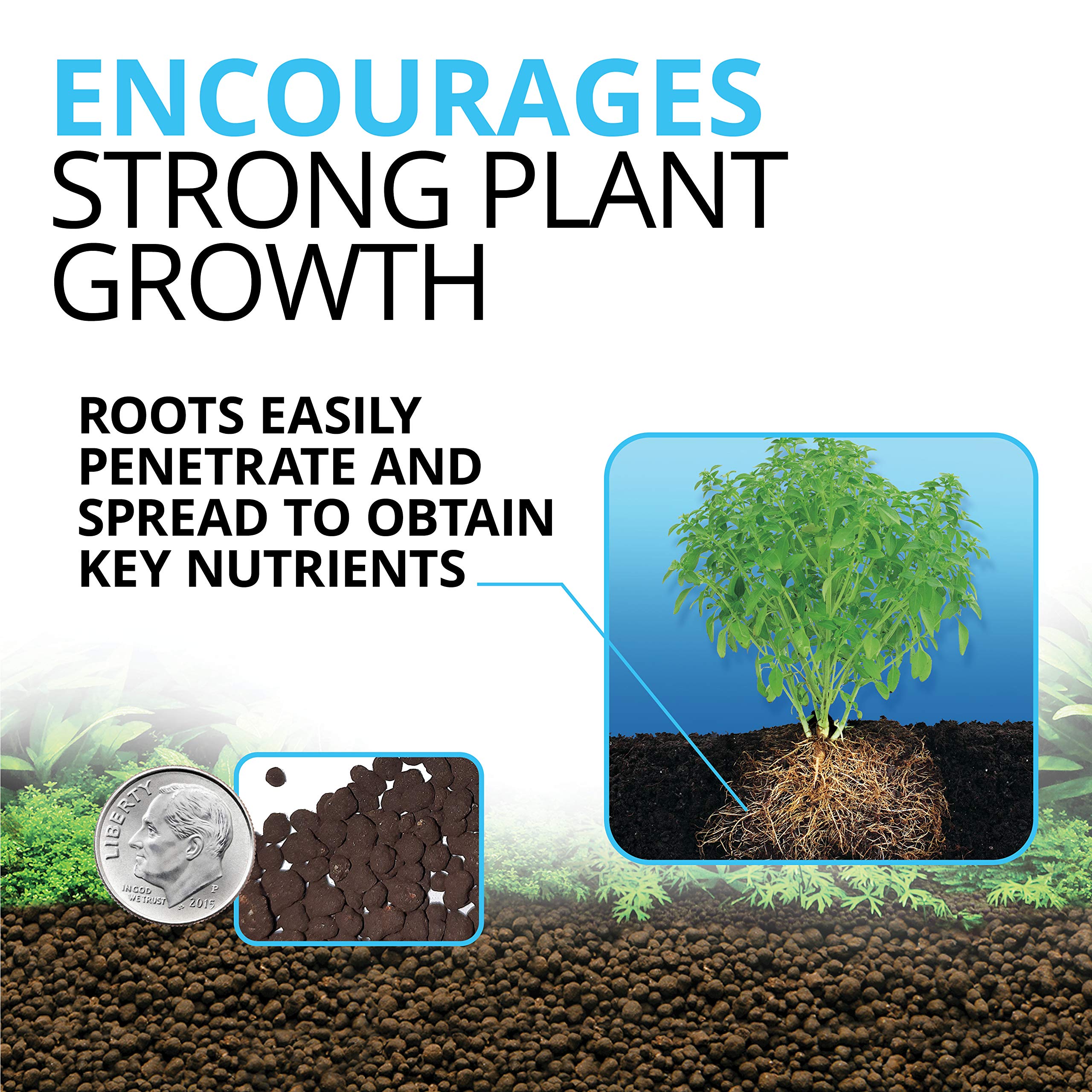 Fluval Plant and Shrimp Stratum maintains neutral to mildly acidic pH for plants and shrimp.