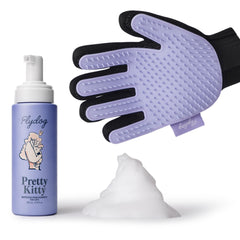Flydog Pretty Kitty dry shampoo bottle ready for a quick, no-rinse cleanse.