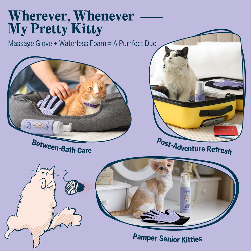 Flydog Pretty Kitty travel grooming kit for on-the-go cleansing.