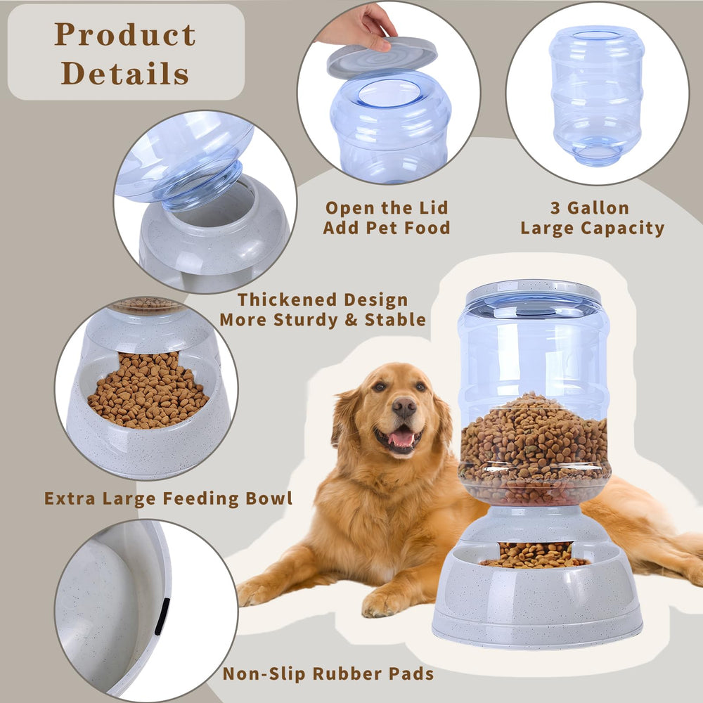 Flying Dove pet feeder base features non-slip pads for stable placement
