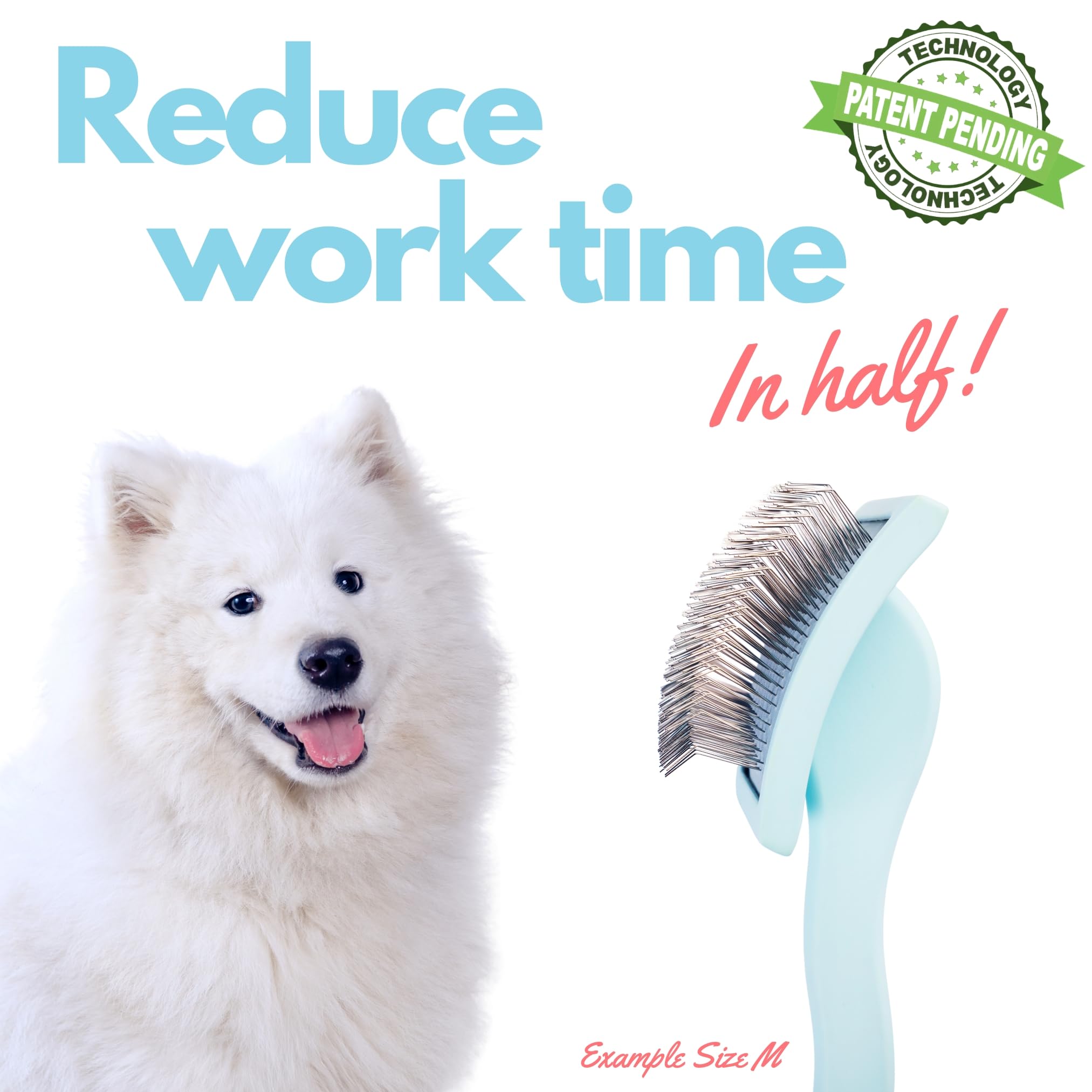 Flying Pawfect slicker brush features durable parts for professional use and reliability.