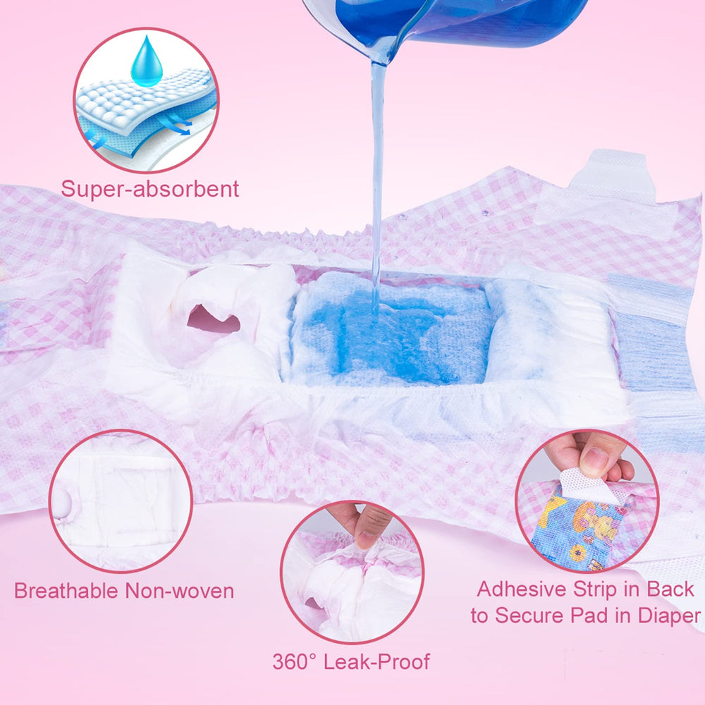 Flying Paws highly absorbent core keeps mess contained for incontinence and daily use.