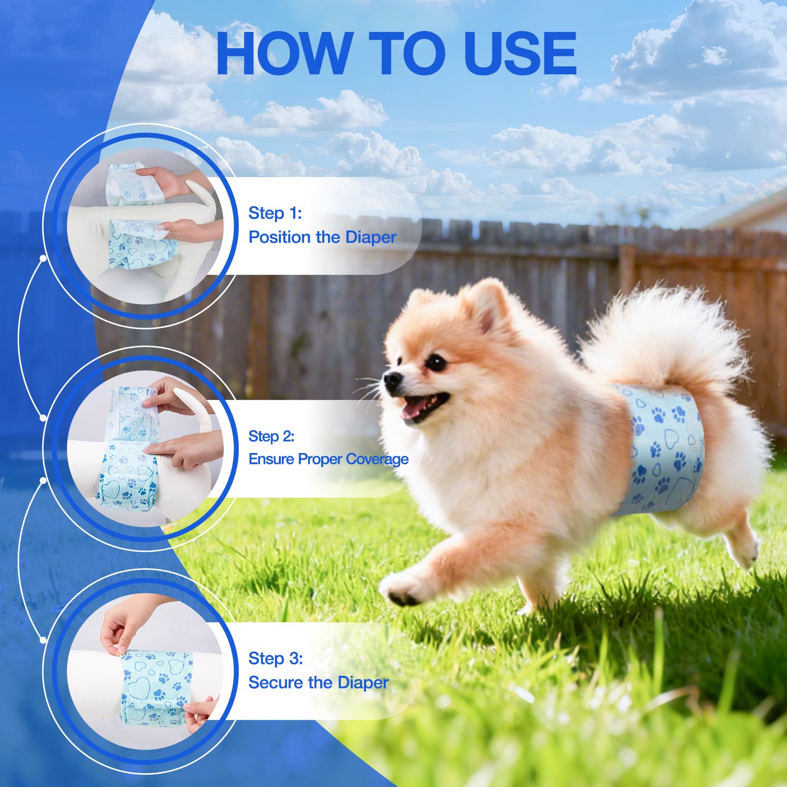 Flying Paws moisture absorbing core keeps leaks contained