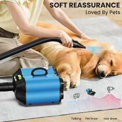 Flying Pig grooming dryer ergonomic handle and lightweight design for easy maneuverability