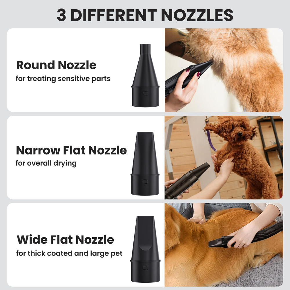 Flying Pig round nozzle attachment targets efficient drying around joints
