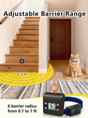 FlySPEAR barrier radius range from 0.7 to 7 feet demonstrated.