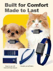 FLYSPEAR Collar emits beep and gentle cue for restricted areas.