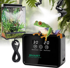 FMATOZ reptile mister with 360° nozzles delivers wide mist coverage for larger terrariums
