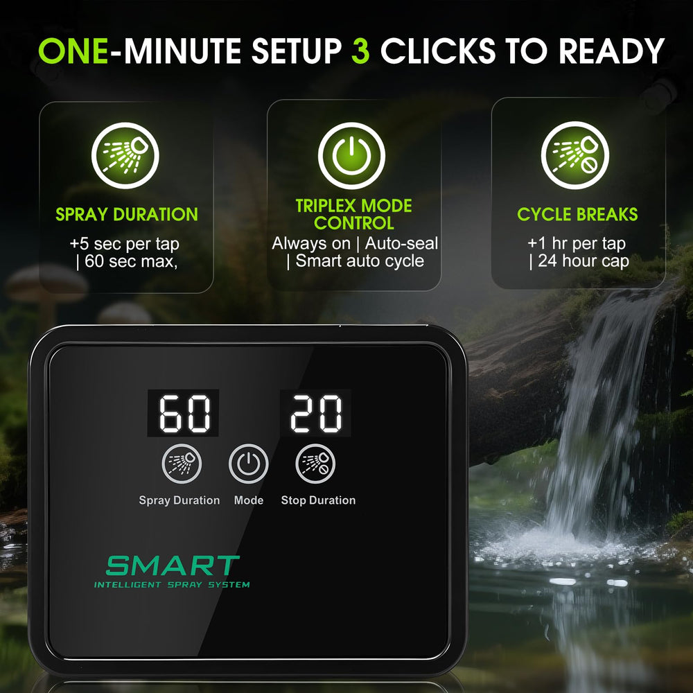 FMATOZ universal compatibility fits vertical or horizontal terrariums with secure setup