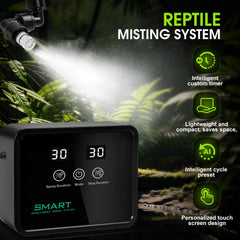 FMATOZ wide-mouth glass tank enables quick refills and easy cleaning