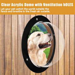 FMOACEN dome view window for pets provides calming visual stimulation during play