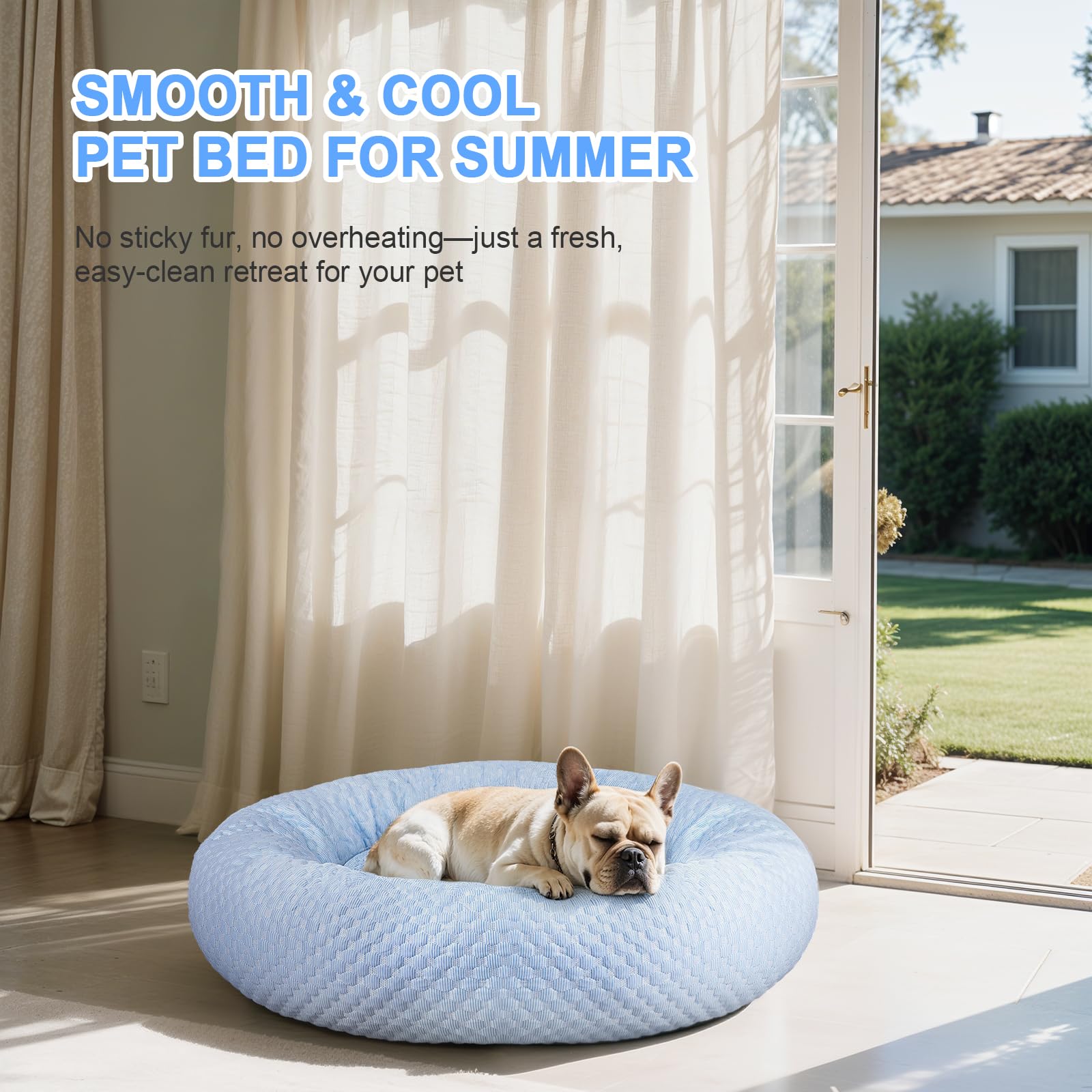 Foamio Donut Bed plush cushion supports relaxing naps after play.