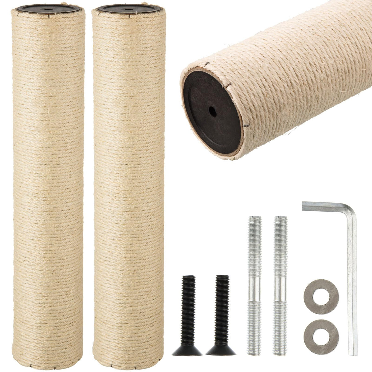 FOBSME replacement cat scratch post on a cat tree ready for use
