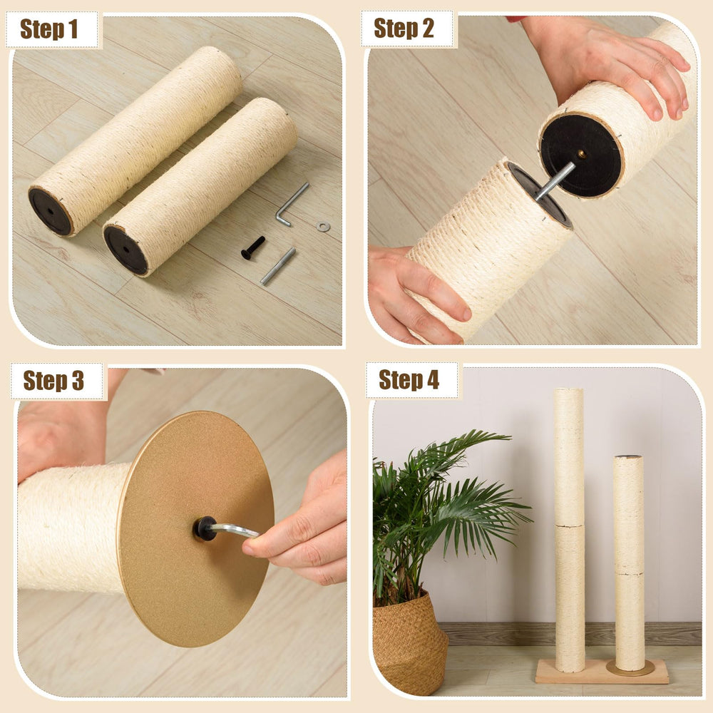 FOBSME compact scratch post showing sturdy design and surface
