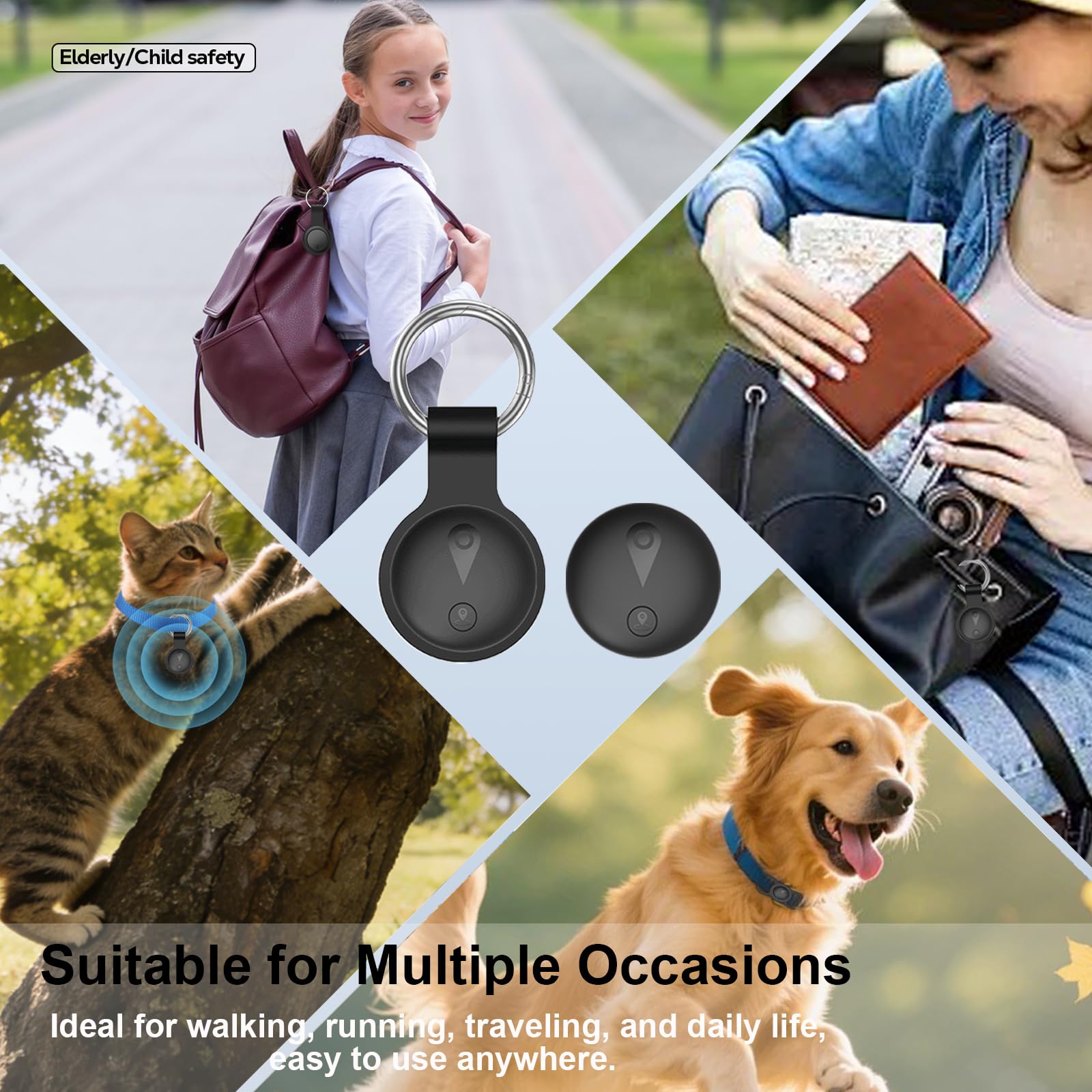 Focushine ultra-slim tracker fits everyday wear on dogs and cats.