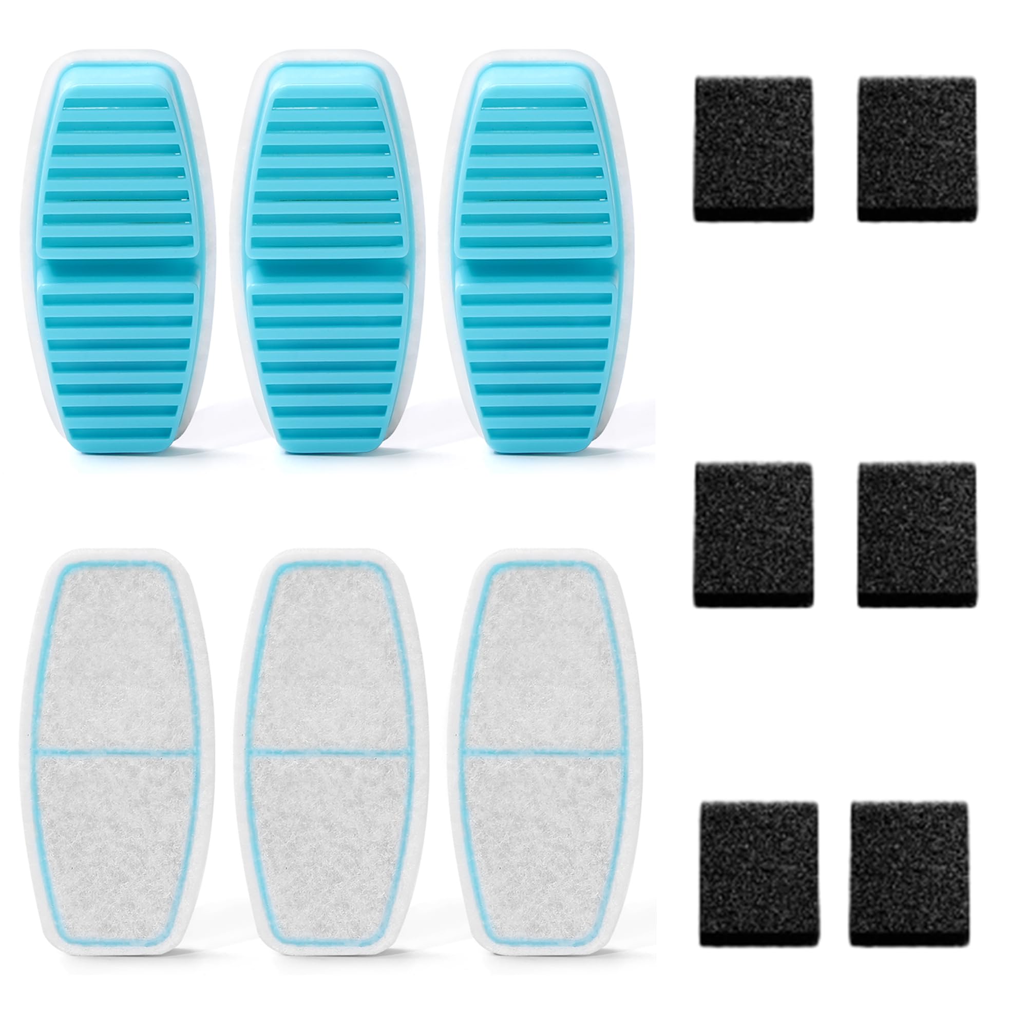 FOFNON cat water fountain filter set keeps water fresh for daily hydration.