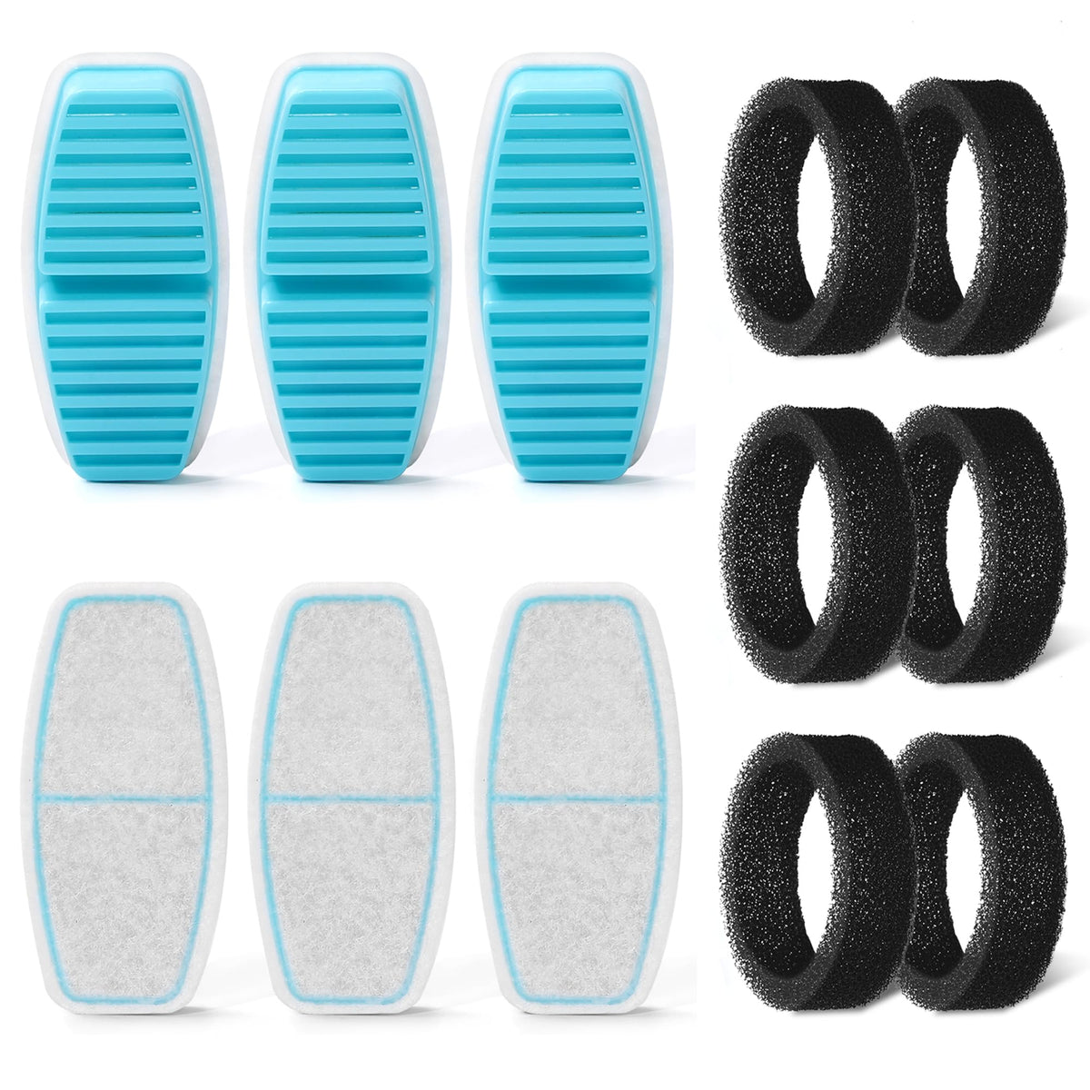 FOFNON cat fountain filters pack for clean drinking water in your fountain.