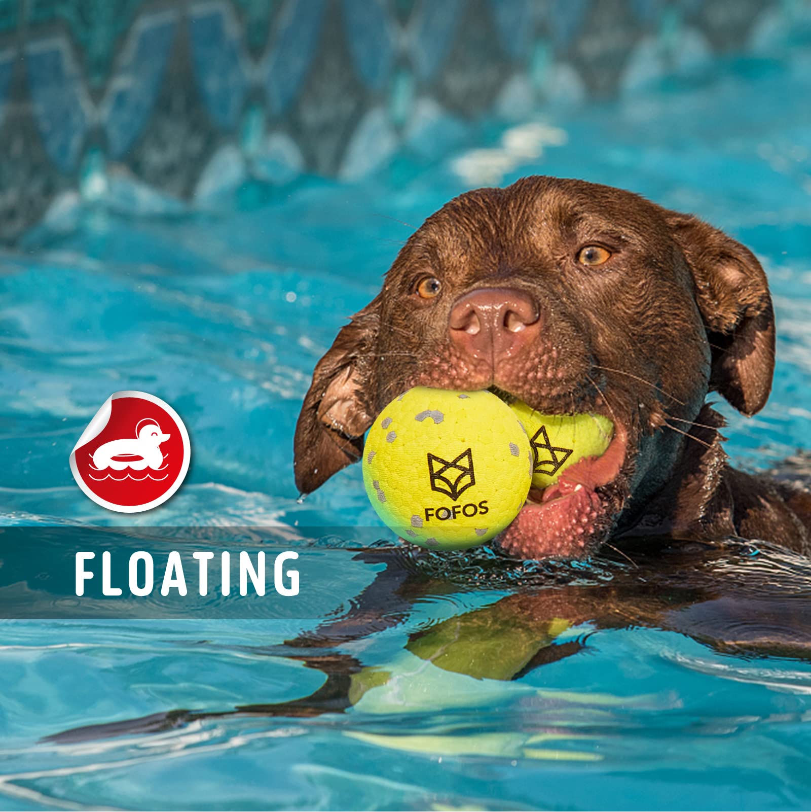 FOFOS easy-clean ball resists stains for quick after-play cleaning.