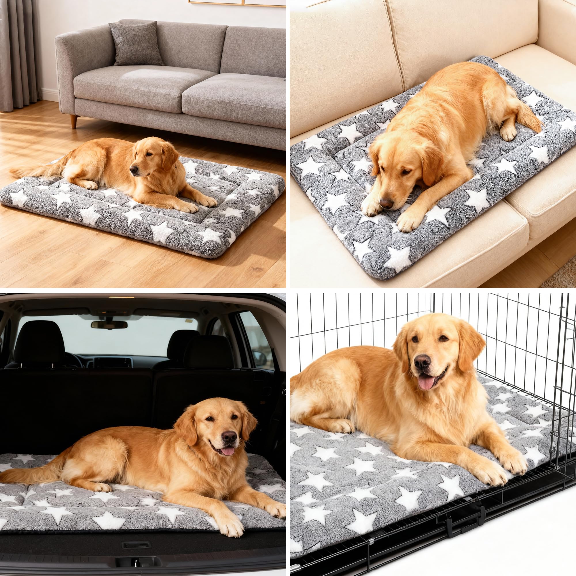 Fogkiss dog bed mat non-slip bottom keeps it in place