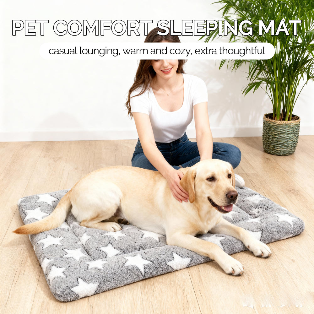 Fogkiss Dog Bed Mat non-slip bottom keeps crate surface stable and safe.