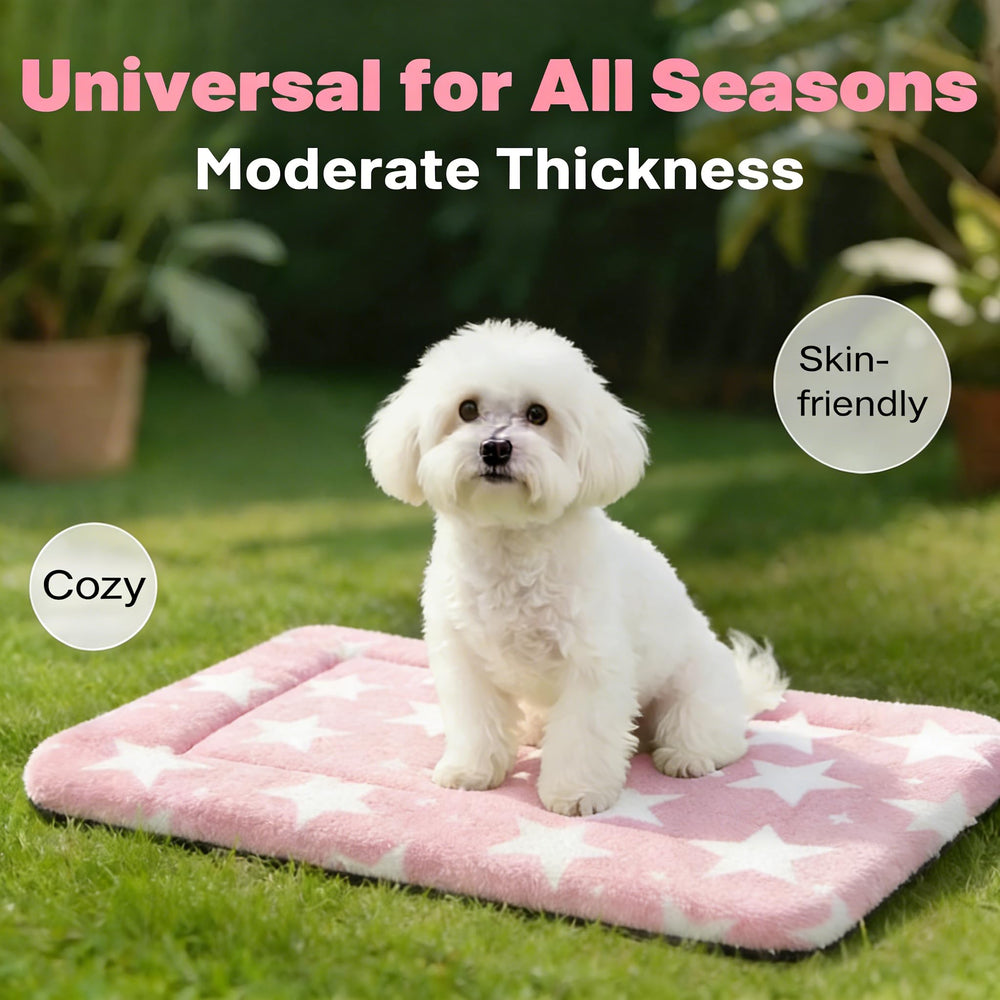 Fogkiss dog bed mat reversible dual-sides supports year-round use in crates or home.