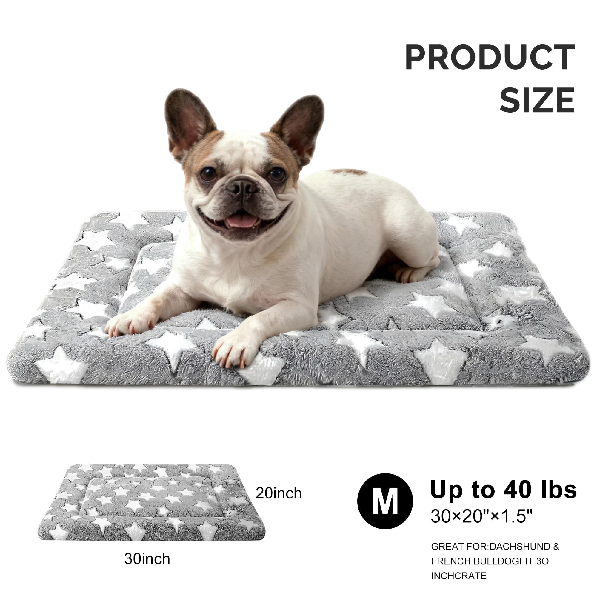 Fogkiss Dog Bed Mat warm and cool sides provide adaptable comfort.