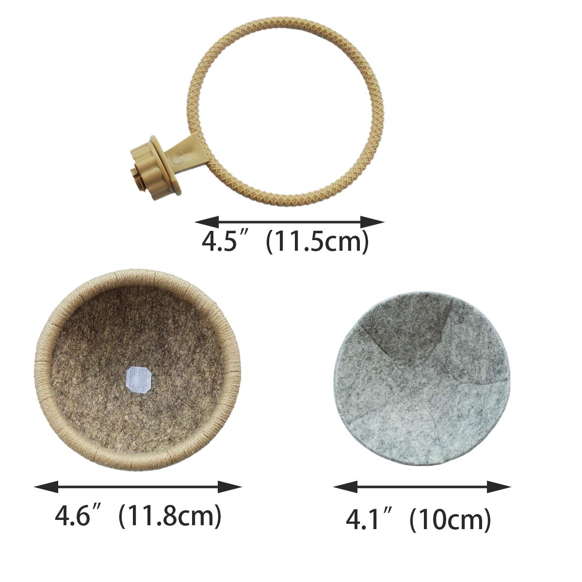 FOIBURELY wool felt nest mat highlights soft, warm comfort