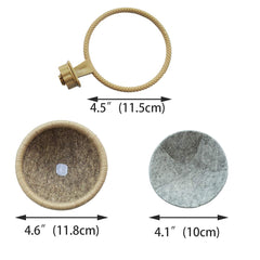 FOIBURELY wool felt nest mat highlights soft, warm comfort